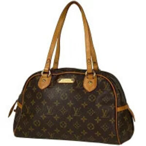 Louis Vuitton Montorgueil 2way Handbag Tote Bag Monogram Brown